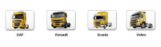 Подключены оригинальные каталоги для грузовиков DAF, Renault, scania, volvo trucks